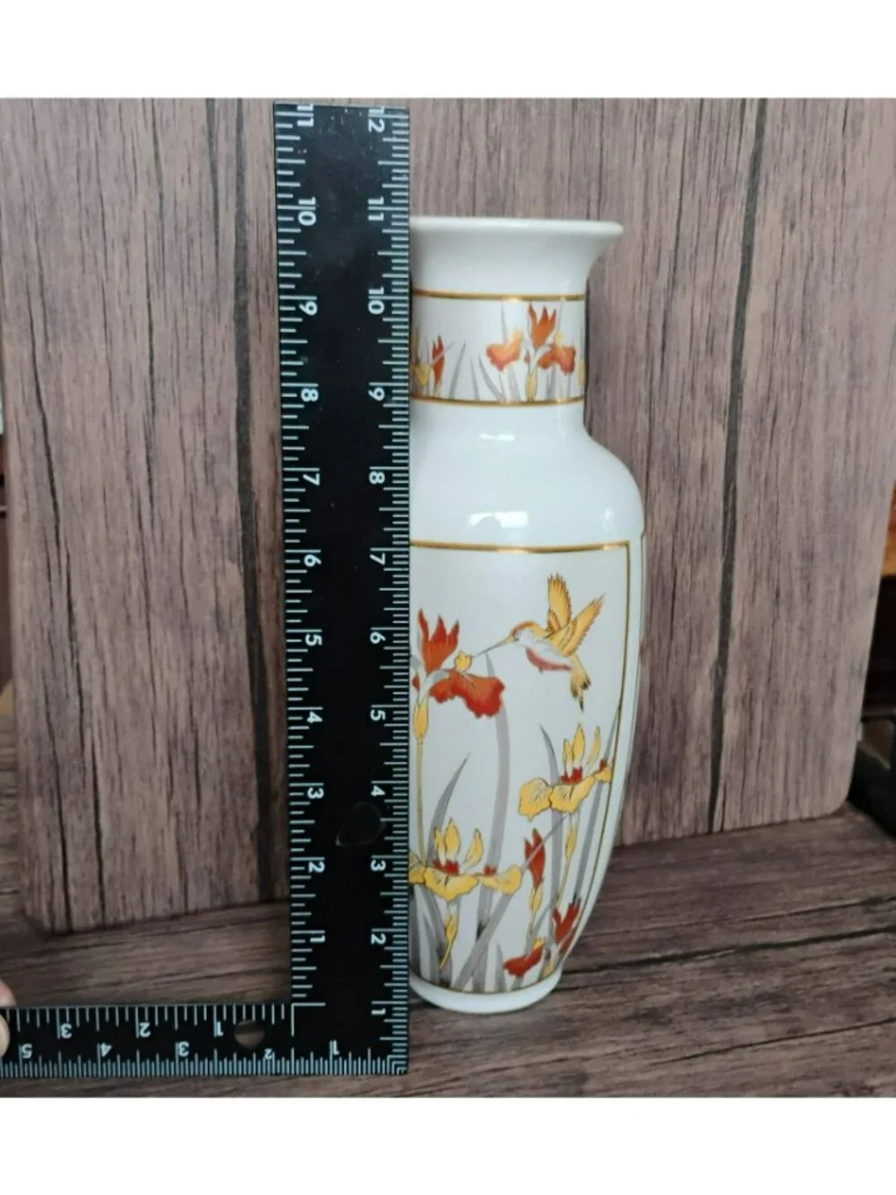 Chokin Art Japan Porcelain Vase 11